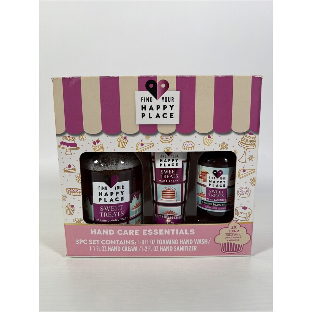 Find Your Happy Place 3 Piece Hand Care Essentials Holiday Gift Set